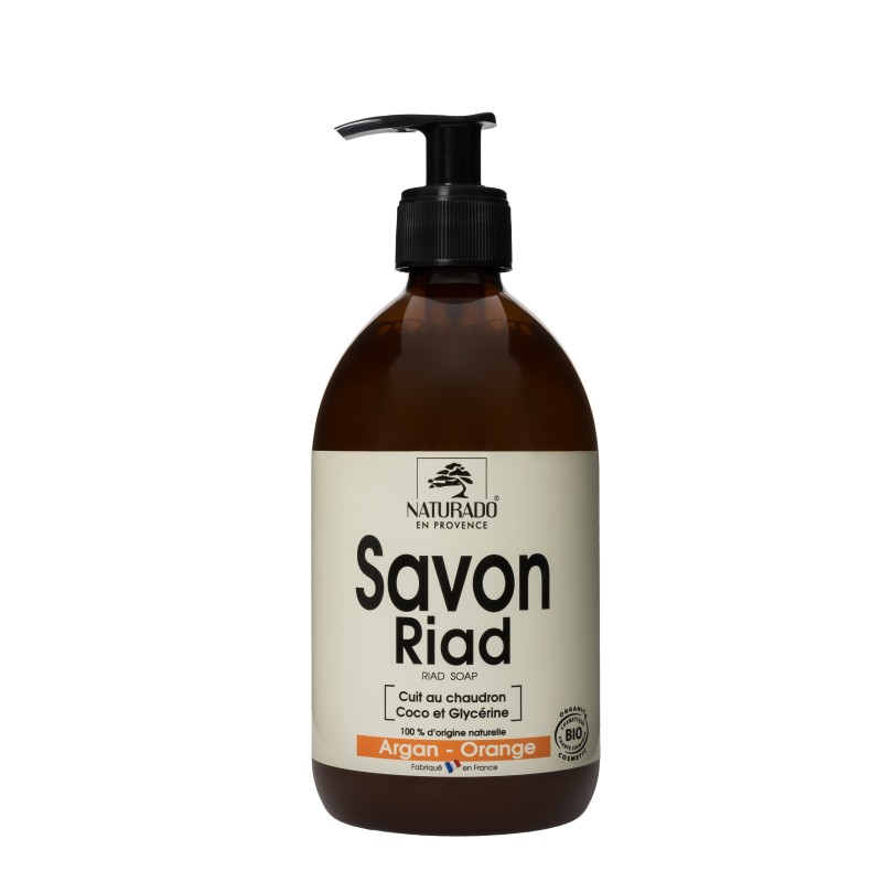 Savon Riad Argan Orange liquide Bio 500 ml