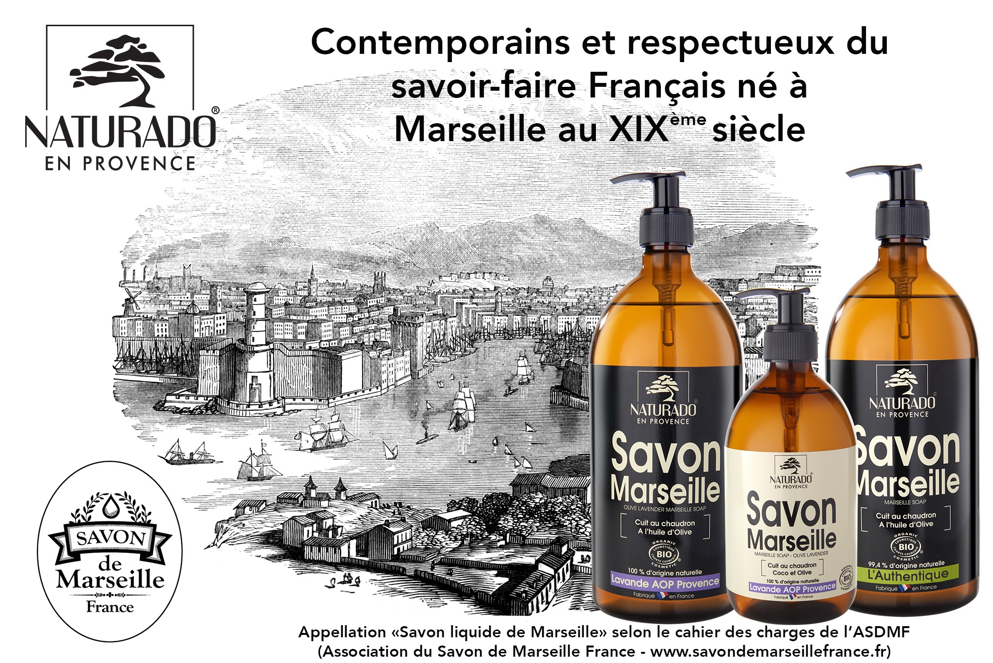 Savon de Marseille Liquide Monoï - 300ml